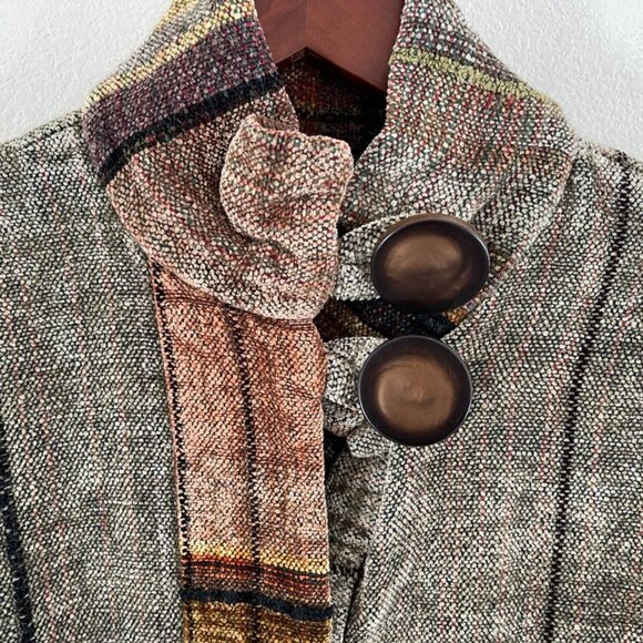 MARCIA HAMMOND Hand Woven Chenille Jacket/Rich Colors: NWOT! Small; RETAIL $595! - Picture 4 of 10